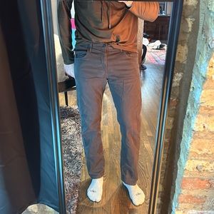 AG slim straight grey pants